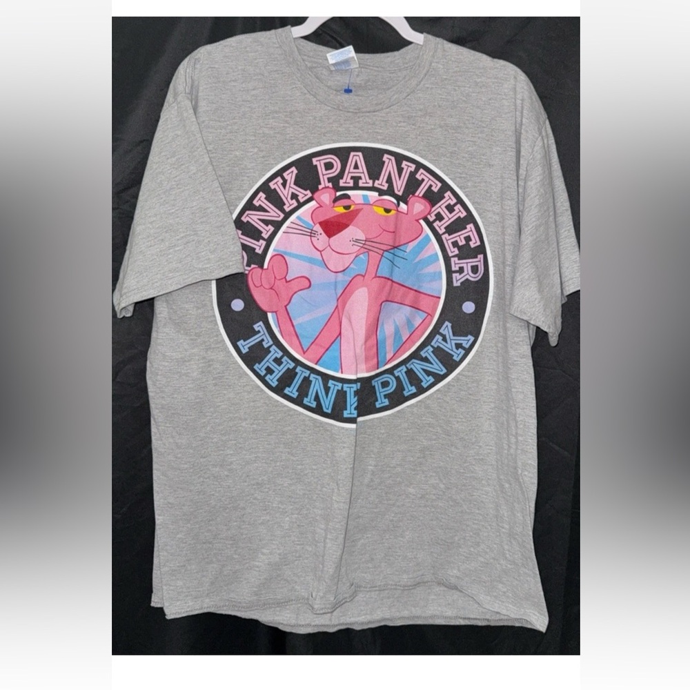 Pink Panther think pink Gray men’s shirt xl